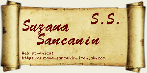 Suzana Sančanin vizit kartica